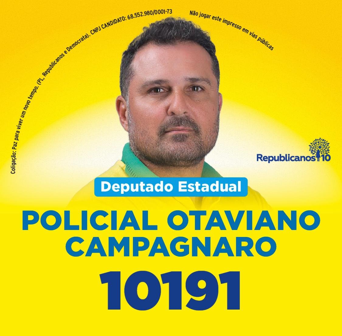 Policial Otaviano Campagnaro - Deputado Estadual - 10191
